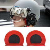 Maxbell Motorcycle Helmet Ears Motorcycle Helmet Decor cool Adult Kids Red