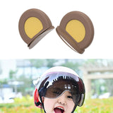 Maxbell Motorcycle Helmet Ears Motorcycle Helmet Decor cool Adult Kids Brown