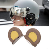 Maxbell Motorcycle Helmet Ears Motorcycle Helmet Decor cool Adult Kids Brown