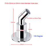 Maxbell Exhaust Fitting Tube Stainless Steel for Boat Marine Replacement 22mm Bent