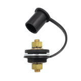 Maxbell thru Panel Battery Terminal Connector with Rubber Sleeve for Replaces Black