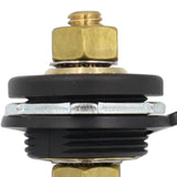 Maxbell thru Panel Battery Terminal Connector with Rubber Sleeve for Replaces Black