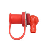 Maxbell thru Panel Battery Terminal Connector with Rubber Sleeve for Replaces Red