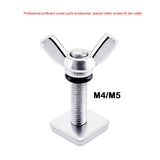 Maxbell Surfboard Fin Screw and plates Manual Tail Rudder Accessories Pin Fasteners M4
