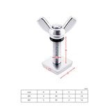 Maxbell Surfboard Fin Screw and plates Manual Tail Rudder Accessories Pin Fasteners M4