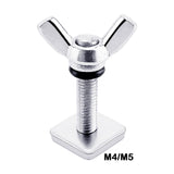 Maxbell Surfboard Fin Screw and plates Manual Tail Rudder Accessories Pin Fasteners M4