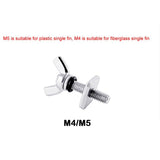 Maxbell Surfboard Fin Screw and plates Manual Tail Rudder Accessories Pin Fasteners M4