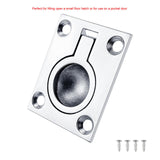 Maxbell Flush Pull Ring Handle 3.8Cmx4.8cm Hardware lift for Boat Marine