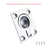 Maxbell Flush Pull Ring Handle 3.8Cmx4.8cm Hardware lift for Boat Marine