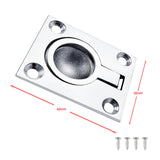 Maxbell Flush Pull Ring Handle 3.8Cmx4.8cm Hardware lift for Boat Marine