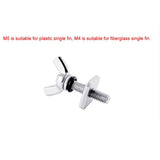 Maxbell Surfboard Fin Screw and plates Manual Tail Rudder Accessories Pin Fasteners  M5
