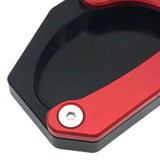 Maxbell Motorcycle Kickstand Extension Pad for Suzuki DL650 2004 to 2020 Red