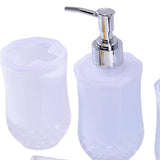 Maxbell Bathroom Accessories Set Soap Dish Toothbrush Holder Countertop Decor White