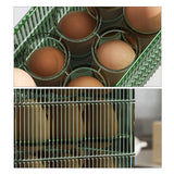 Maxbell Egg Holder for Refrigerator Eggs Tray Bins Fridge Egg Organizers for Kitchen 2 Layer Clear