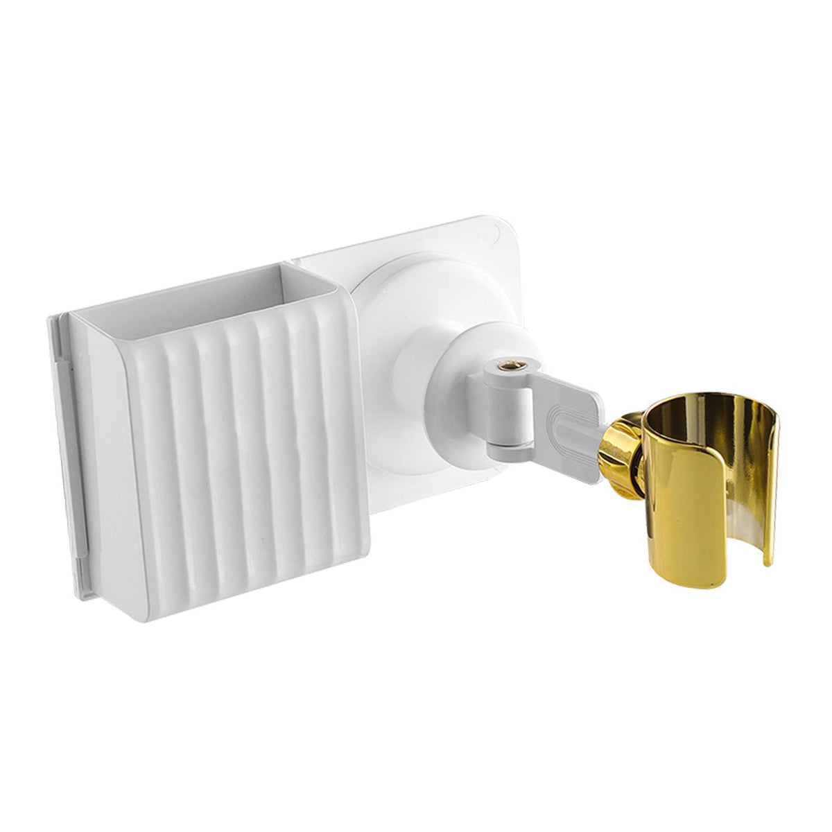Maxbell Hair Dryer Holder 360 Degree Rotary Storage Holder  White With Case