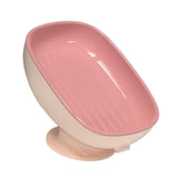 Maxbell Suction Soap Dish Soap Holder Soap Box for Bathroom Hotel Kitchen Sink Pink
