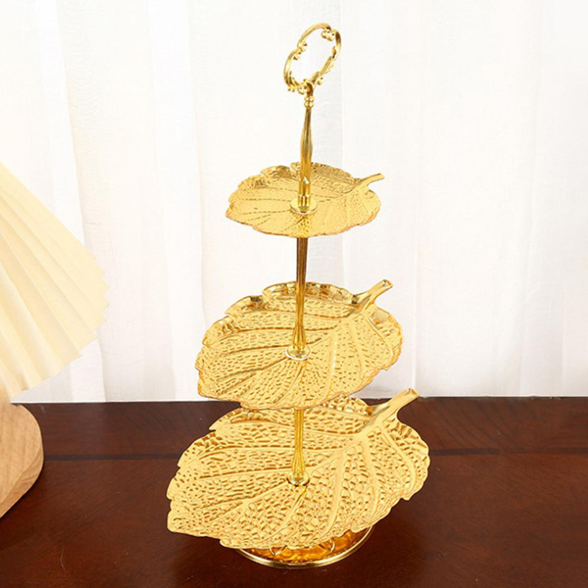 Maxbell Countertop Dessert Cake Stand Serving Tray for Restaurant Hotel 3 Tiers