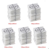 Maxbell 100 Pieces Reflective Tape Target for Tunnel Engineering, Slope Monitoring 3cmx3cm