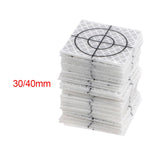 Maxbell 100 Pieces Reflective Tape Target for Tunnel Engineering, Slope Monitoring 3cmx3cm