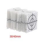 Maxbell 100 Pieces Reflective Tape Target for Tunnel Engineering, Slope Monitoring 3cmx3cm