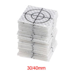Maxbell 100 Pieces Reflective Tape Target for Tunnel Engineering, Slope Monitoring 3cmx3cm