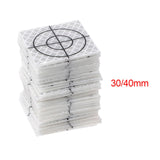Maxbell 100 Pieces Reflective Tape Target for Tunnel Engineering, Slope Monitoring 3cmx3cm