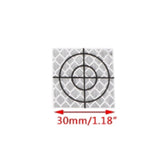 Maxbell 100 Pieces Reflective Tape Target for Tunnel Engineering, Slope Monitoring 3cmx3cm