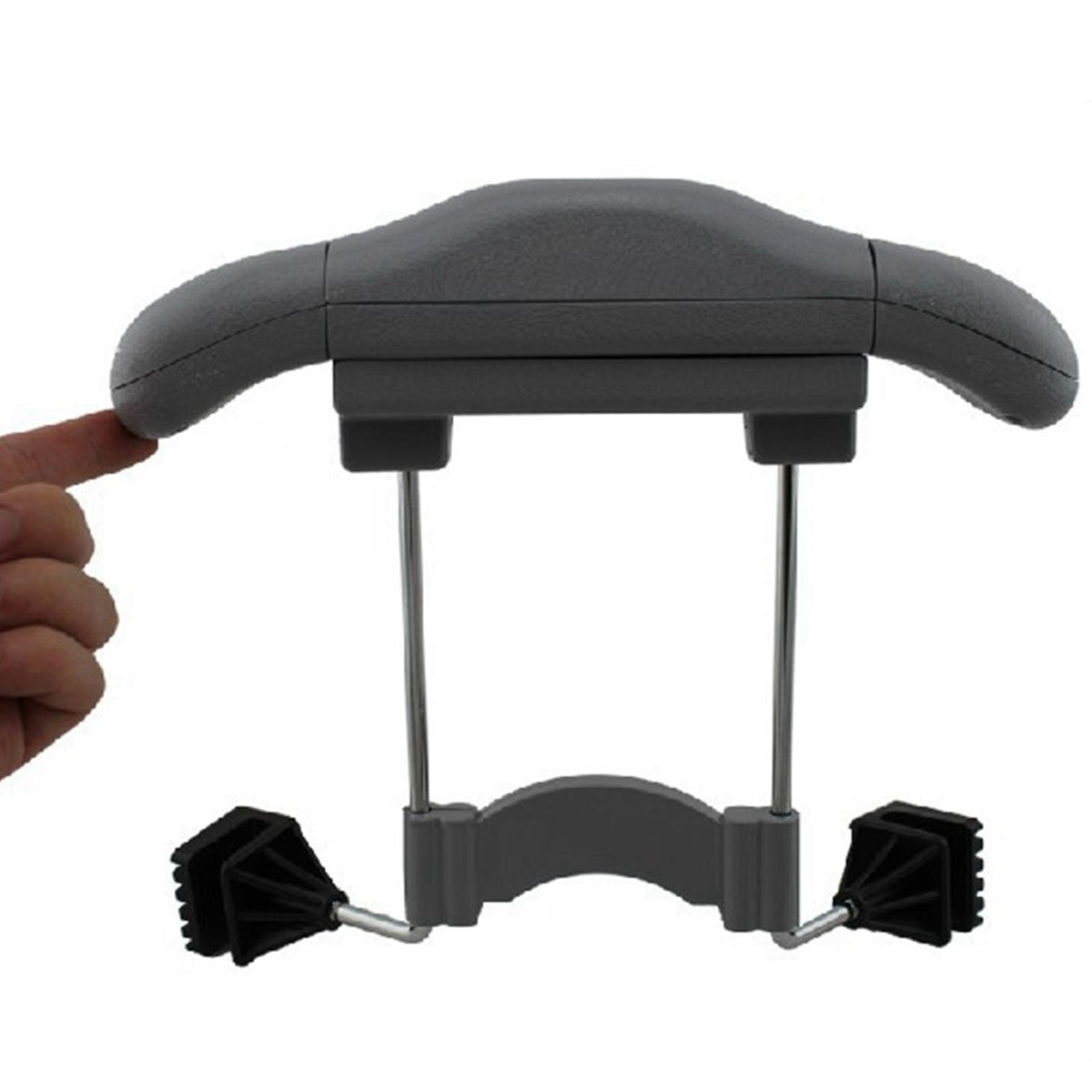 Maxbell Car Headrest Seat Back Dual Hooks Organizer Bag Purse Holder Hanger Grey