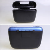 Maxbell Car Trash Can with Lid Hanging Auto Waste bluish