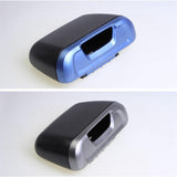 Maxbell Car Trash Can with Lid Hanging Auto Waste bluish