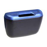 Maxbell Car Trash Can with Lid Hanging Auto Waste bluish