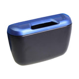Maxbell Car Trash Can with Lid Hanging Auto Waste bluish