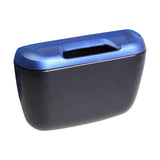 Maxbell Car Trash Can with Lid Hanging Auto Waste bluish