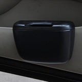 Maxbell Car Trash Can with Lid Hanging Auto Waste Black