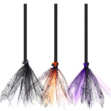 Maxbell Halloween Broom Gift Prop Broomstick Costume Accessories Accessory Black