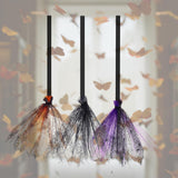 Maxbell Halloween Broom Gift Prop Broomstick Costume Accessories Accessory Black