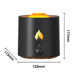 Maxbell Cool Mist Humidifiers flames lights Adjustable for Bedroom Room Kitchen Black