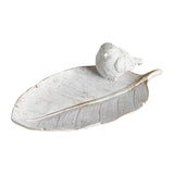 Maxbell Abstract Animal Figurines Statues Storage Tray Wedding Home Decoration White
