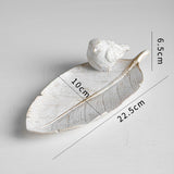 Maxbell Abstract Animal Figurines Statues Storage Tray Wedding Home Decoration White