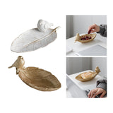 Maxbell Abstract Animal Figurines Statues Storage Tray Wedding Home Decoration Golden