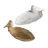 Maxbell Abstract Animal Figurines Statues Storage Tray Wedding Home Decoration Golden