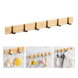 Maxbell Folding Wall Mounted Coat Hook 6 Hook Coat Racks for Jacket Key Entryway