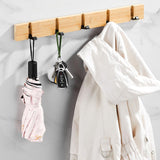 Maxbell Folding Wall Mounted Coat Hook 6 Hook Coat Racks for Jacket Key Entryway