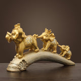 Maxbell Animal Statue Decoration Feng Shui for Bedroom Shelf Housewarming Gifts Gold