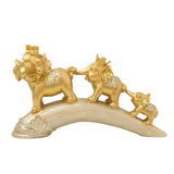 Maxbell Animal Statue Decoration Feng Shui for Bedroom Shelf Housewarming Gifts Gold