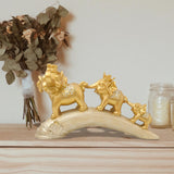 Maxbell Animal Statue Decoration Feng Shui for Bedroom Shelf Housewarming Gifts Gold