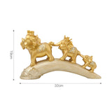 Maxbell Animal Statue Decoration Feng Shui for Bedroom Shelf Housewarming Gifts Gold