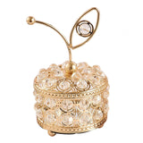 Maxbell Crystal Jewelry Box Storage Case Trinket Organizer Necklace Dresser Earrings 9cmx15.5cm