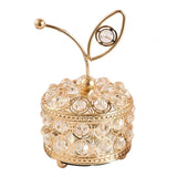 Maxbell Crystal Jewelry Box Storage Case Trinket Organizer Necklace Dresser Earrings 9cmx15.5cm