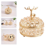 Maxbell Crystal Jewelry Box Trinket Box Organizer for Necklace Earrings 12cmx15cm